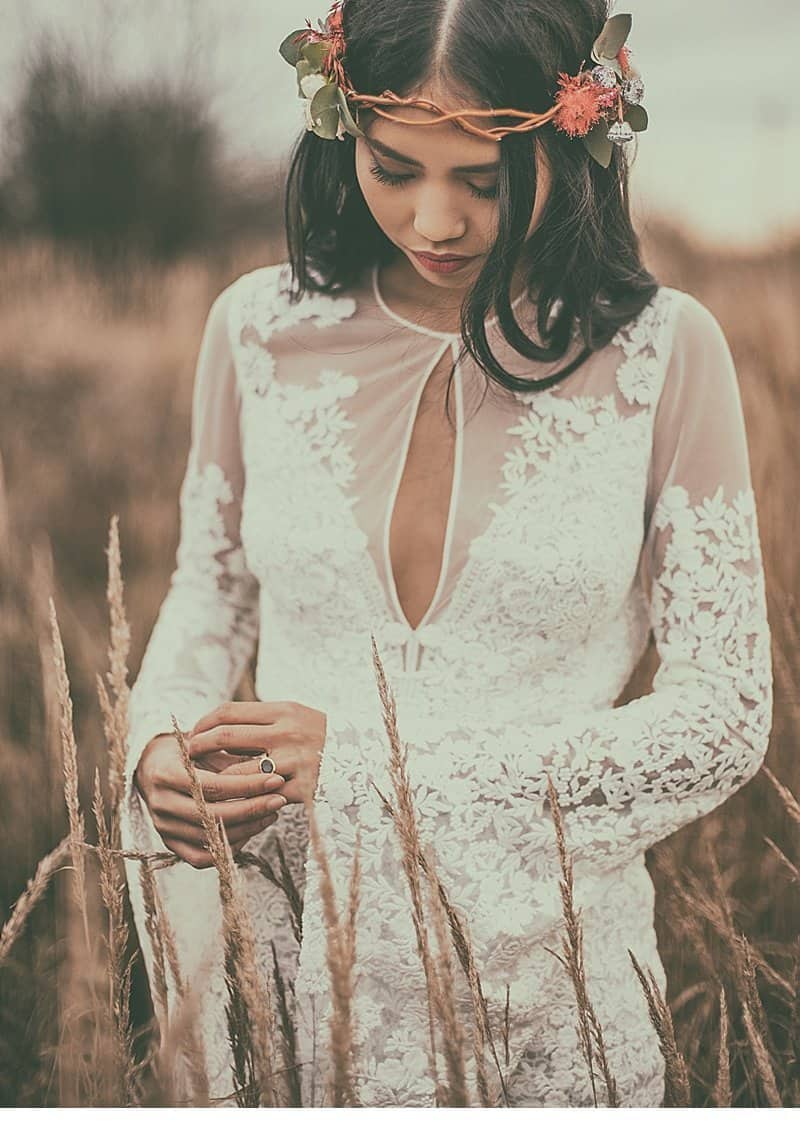 Graceful Boho Bride By Claudia Gerhard Of 70 Millimeter Amber Muse Fine Art Wedding Blog