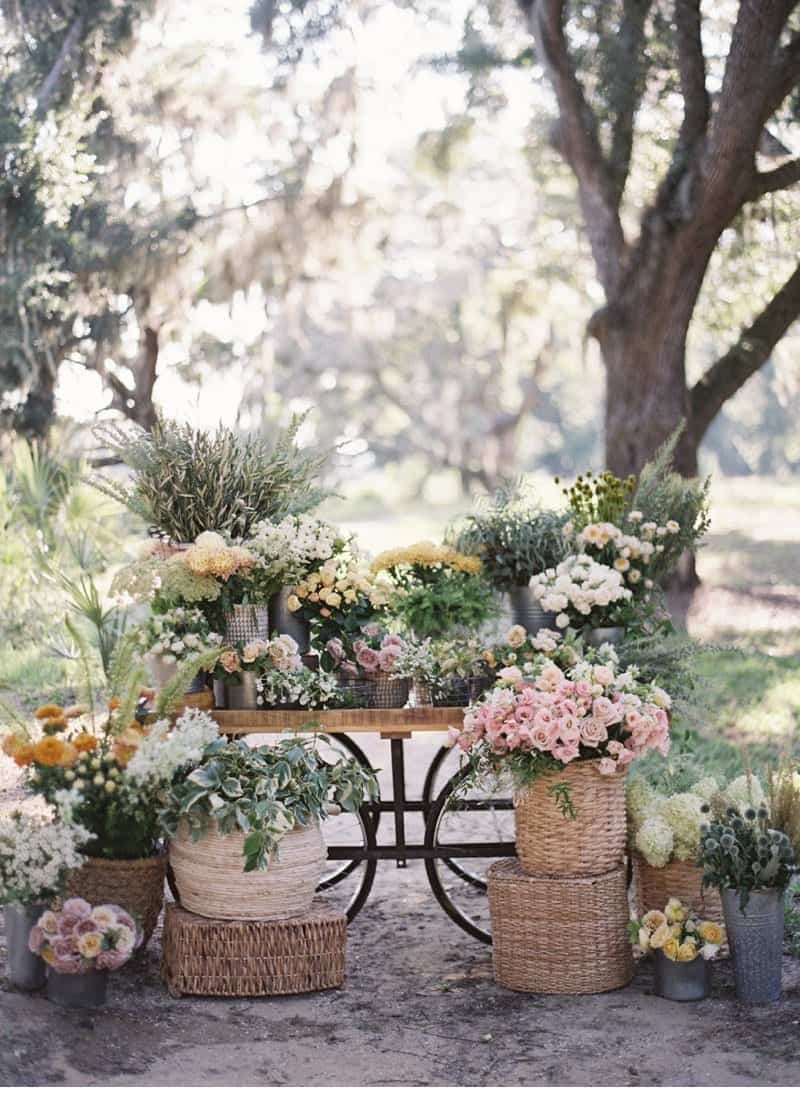 Dreamy Bridal Picnic with a Sea of Flowers | Amber & Muse - Fine Art ...